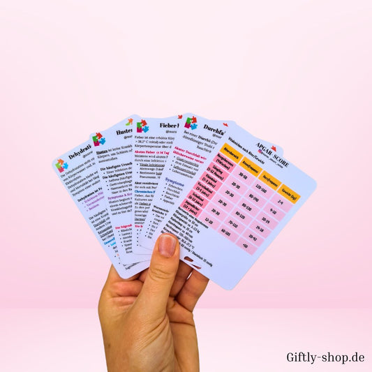 Kinderkrankenpflege Set Referenzkarten