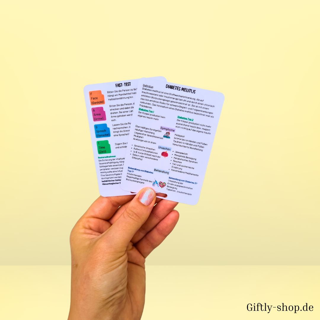 Krankheiten Set- Referenzkarten