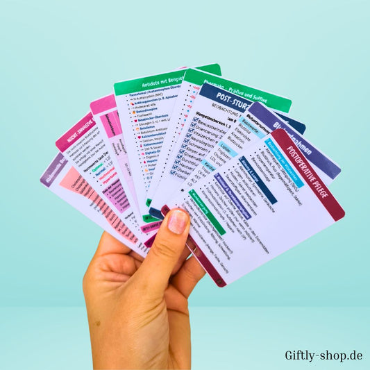 Pflegewissen to go – 8 Karten für Kittel & Klinikalltag