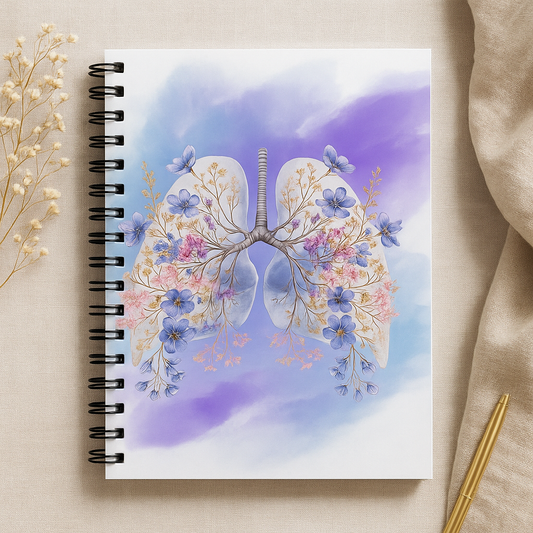 Anatomie Pflege Notizbuch Lunge