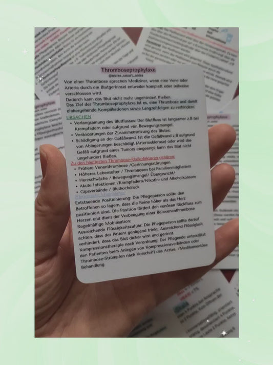 Prophylaxen-Set Referenzkarten