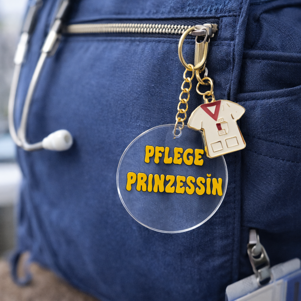 Schlüsselanhänger „Pflege Prinzessin“