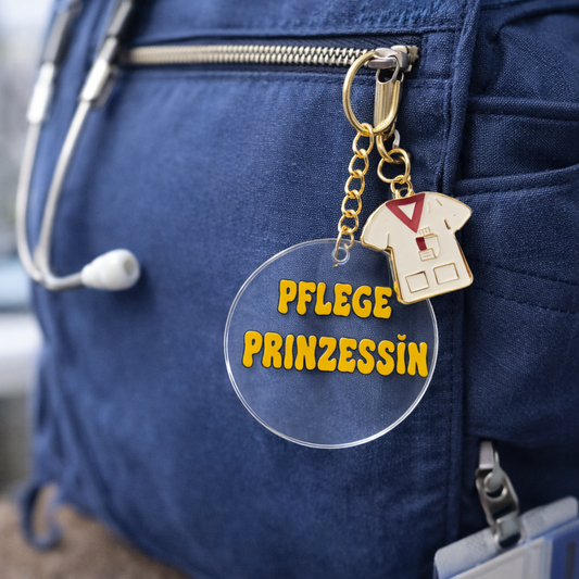 Schlüsselanhänger „Pflege Prinzessin“