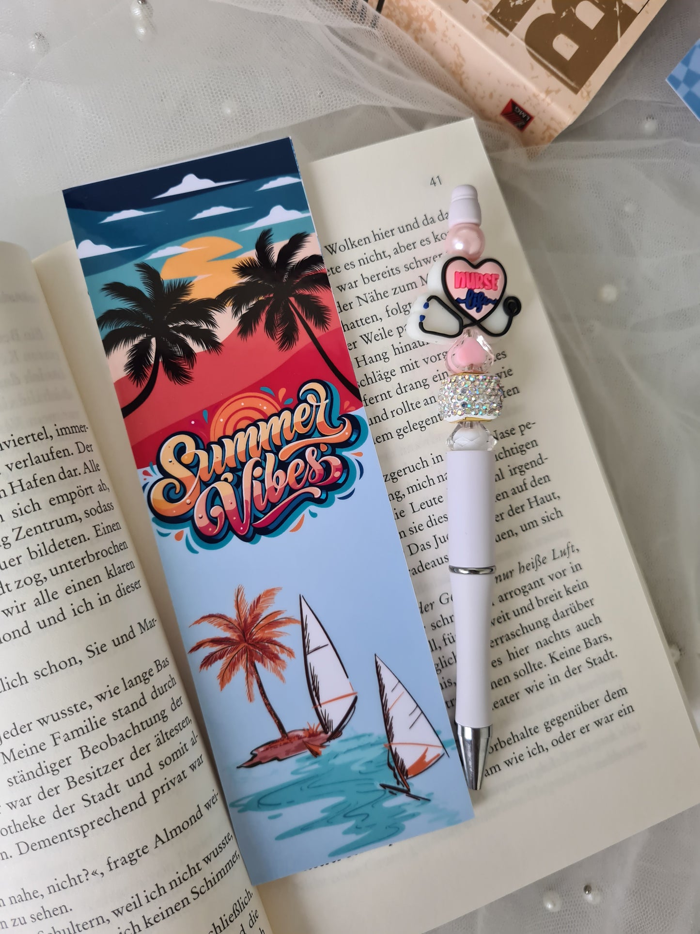 Set 2 Lesezeichen Sommermomente Pflege-Edition