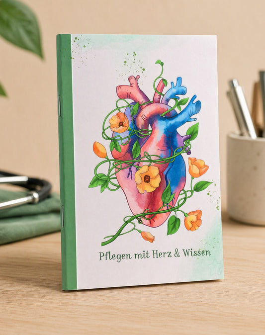 Notizheft-Set Herz & Anatomie (3er-Pack)