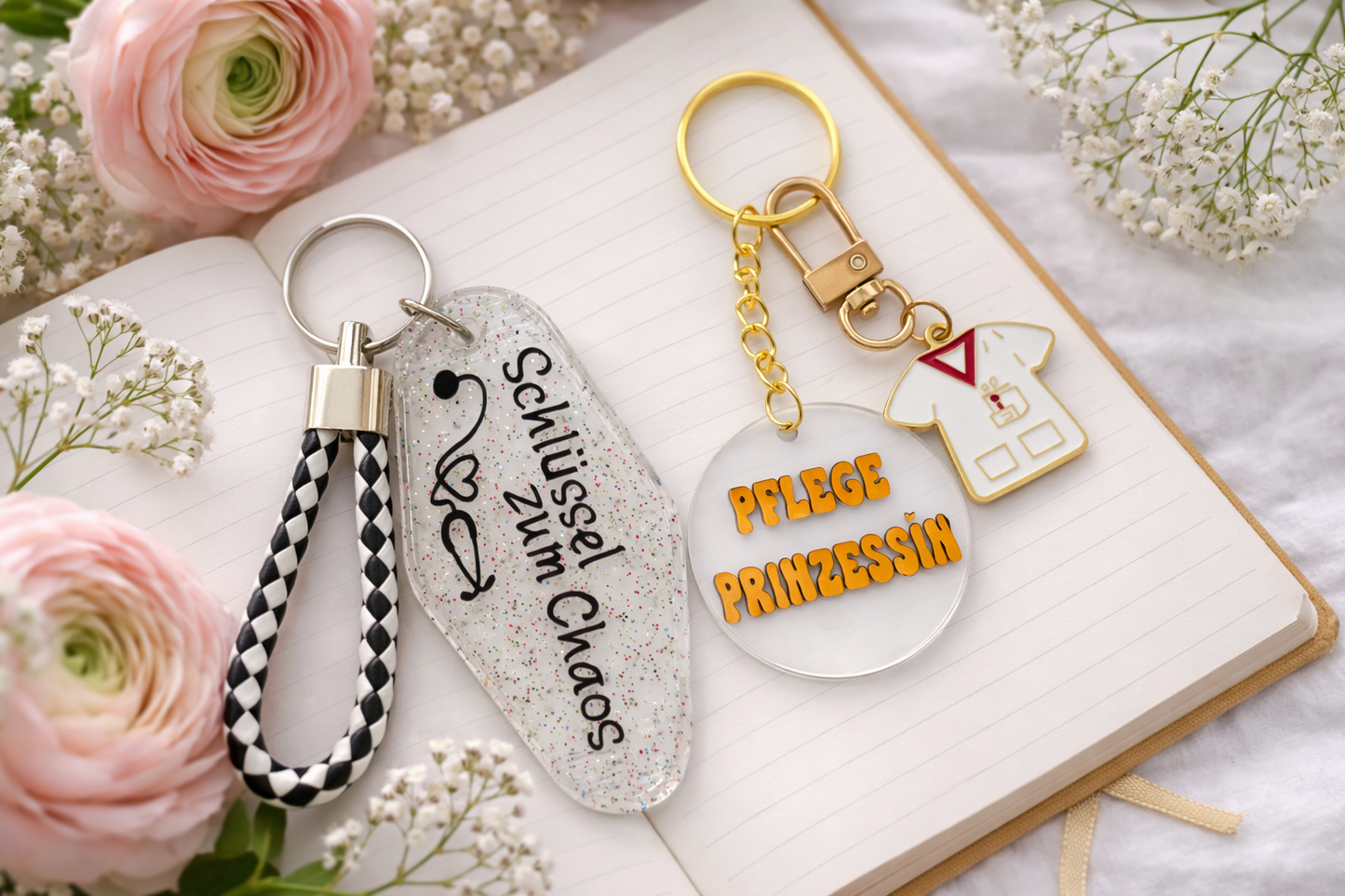 Schlüsselanhänger „Pflege Prinzessin“