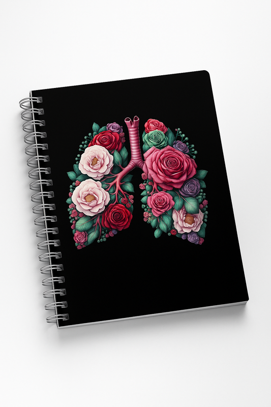 Personalisiertes Notizbuch mit medizinischem Design Lunge
